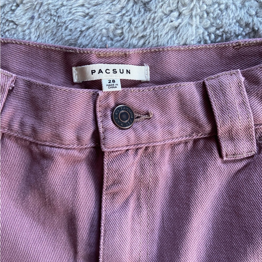 PacSun Cargo Shorts in Mauve Size 28 - Picture 4 of 4
